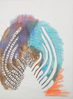 Zeichnung 03, Filzstift Tusche Buntstift